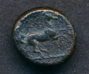Unidentified Ancient, Possibly Carthage, Prancing Horse, Female Head - Picture 1 of 8