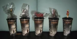 HOBBIT 2 XL 0,75L SET KINO TRINK BECHER CINEMA MOVIE CUP mit 5 Topper Figuren - Bild 1 von 11