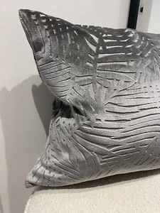 Kissen ** Kissenbezug ** Schöner Wohnen ** grau ** Samt ** 40 x 40 ** TOP - Bild 1 von 3