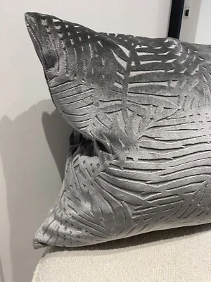 Kissen ** Kissenbezug ** Schöner Wohnen ** grau ** Samt ** 40 x 40 ** TOP - Bild 1 von 3