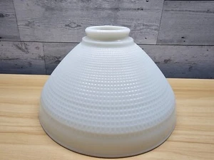 CORNING WARE MILK GLASS LAMPSHADE - WAFFLE PATTERN - 10" - Picture 1 of 5