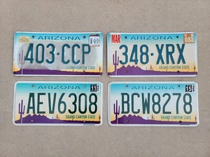 4 Expired Arizona Car Pickup Metal License Plates AZ - Wall Hanger Repurpose - Picture 1 of 10