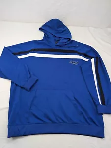 Felpa con cappuccio Asphalt Legend vintage uomo Lrg 50/52 blu pullover nero righe bianche - Foto 1 di 15