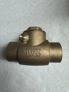 1 1/2” Brass Swing Check Valve - Picture 1 of 3