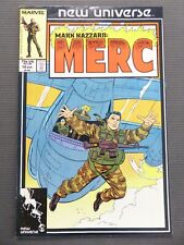 Marvel Comics Books Mark Hazard Merc #10 1986 New Universe VF
