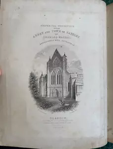 Historical Description of the Abbey of the Town of Paisley 1835 Mackie - Imagen 1 de 8