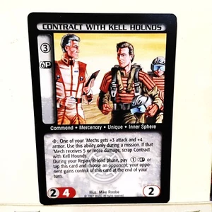 BATTLETECH CCG -- COUNTERSTRIKE --- CONTRACT WITH KELL HOUNDS --- NM / MINT - Picture 1 of 1