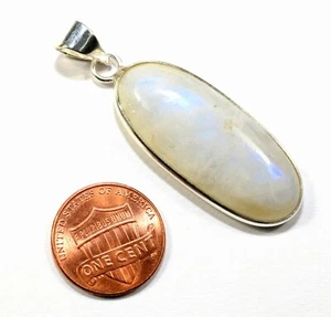 43 mm Colgante Enchapado en Plata Mineral Cristal Arco Iris Brillante - India - Imagen 1 de 4