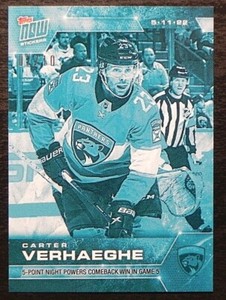 2021-22 21/22 TOPPS NOW NHL Stickers ICE #467 Carter Verhaeghe Panthers / 10