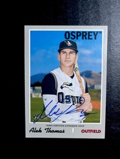 2019 Topps Heritage Minor League Alek Thomas Missoula Osprey Auto Dbacks