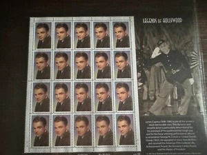 Scott #3329 James Cagney Pane of 20 33¢v Stamps M, OG, NH (1999) - Picture 1 of 2