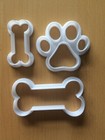 Paw Print And Dog Bone Icing Cutter