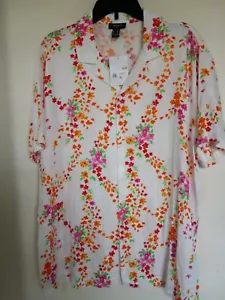 Forever 21 Herren Button Down Kurzarm Hawaiihemd Gr. XL NEU - Bild 1 von 3