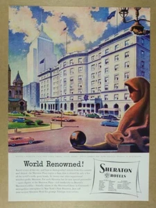1953 Sheraton Plaza Hotel Boston vintage print Ad - Picture 1 of 1