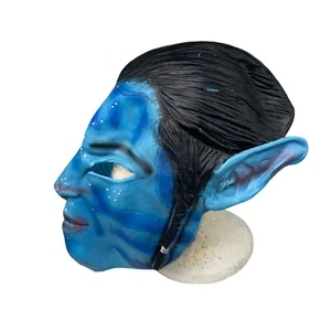 AVATAR JAKE SULLY BLUE RUBBER HALLOWEEN MASK Rubies Costume Company 2010 Fox - Picture 1 of 6