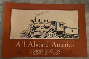 "Póster de tren Union Station 1986 16x24" serigráficos a bordo de America Bros Co - Imagen 1 de 5