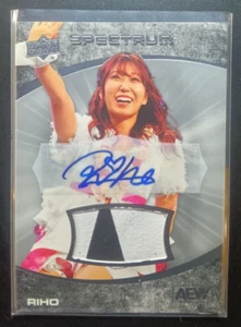 2021 Upper Deck AEW Spectrum Memorabilia Autograph /20 Riho #50 Rookie - Picture 1 of 2