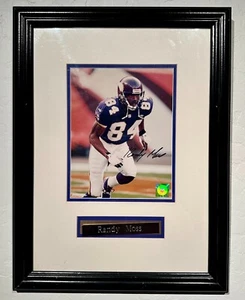 Randy Moss autographed signed photo New England Patriots COA - Picture 1 of 3