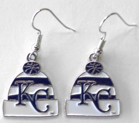Kansas City Royals Knit Hat Earrings Cover