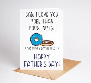 Funny Fathers Day Card Rude Card Dad Father Step Dad BC788 - Picture 1 of 3