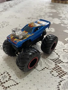 Hot Wheels Monster Jam Crash Legends Rodger Dodger Blue Flame Monster Truck 1:64 - Picture 1 of 8