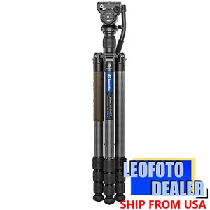 Leofoto LX-284CT+BV-5B Reversible Travel Tripod+Bino Fluid Head Kit - Picture 1 of 11