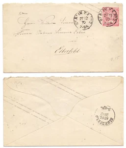 101519 - NDP entero U 1 A - Berlín 27.12.1870 a Elberfeld - Imagen 1 de 1