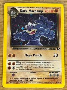 Pokemon Card - 1st Edition Dark Machamp Team Rocket 10/82 Holo Rare LP
