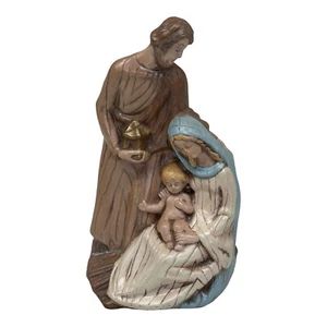 Vintage Keramikform Figur Krippe Heilige Familie Maria Josef Jesuskind 7,5 Zoll - Bild 1 von 10