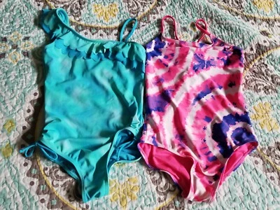 Lote de 2 trajes de baño de una pieza Justice para niñas talla 12 trajes de baño para niñas ¡USADOS EN EXCELENTE ESTADO HERMOSOS! Foto 1 de 4