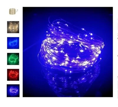 USB LED Copper Wire String Light Fairy Lamp Christmas Xmas Party- 10M-PURPLE - Image 1 of 2