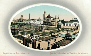Belgium Exposition Bruxelles 1910 Jardin Hollandais Pavillon Monaco Brussels B56 - Picture 1 of 2