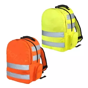 HI VIS VIZ RUCKSACK REFLEKTIEREND FAHRRAD SCHULTASCHE HOHE SICHTBARKEIT ARBEITSRUCKSACK - Bild 1 von 3