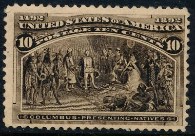 US #237, MH, 1893, 10c Columbian Exposition Issue - Image 1 of 3