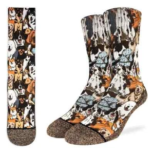 Social Dogs aktive Crew-Socken für Herren Größe 10-13 Viel Glück Neuheit Woof Mode neu* - Bild 1 von 1