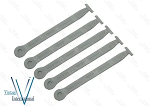 5 x John Bull C Embossed Rubber Cable Ties Grey Fits for Triumph AJS BSA @US - Picture 1 of 2