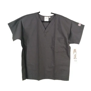 New LANDAU SCRUB ZONE UNISEX 1-POCKET V-NECK SCRUB TOP - Picture 1 of 12