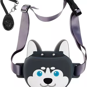 Dog Treat Pouch with Clicker Magnetic Closure - Husky Design - Picture 1 of 6