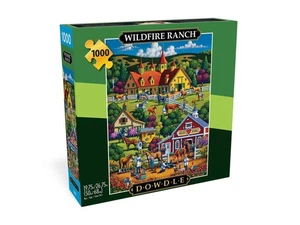 Buffalo Games jigsaw puzzle;  Wildfire Ranch by Eric Dowdle;  1000 pcs - Picture 1 of 3