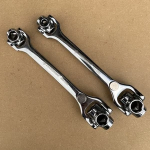 THORSEN Dog Bone Wrench Swivel Combo SET Of 2 ~ SAE 3/8-13/16" & Metric 12-19 mm - Picture 1 of 7