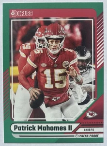 2024 Donruss Patrick Mahomes II Green Press Proof #100 🔥 Kansas City Chiefs - Bild 1 von 2