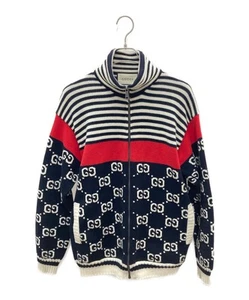 Authentic GUCCI Zip Up Type Cardigan Long Sleeve GG Pattern Casual 545701 - Picture 1 of 24