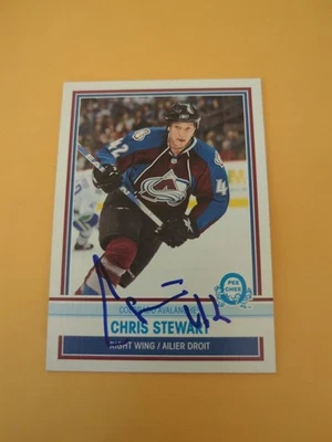 Chris Stewart Signed Colorado Avalanche Card Foto 1 de 2