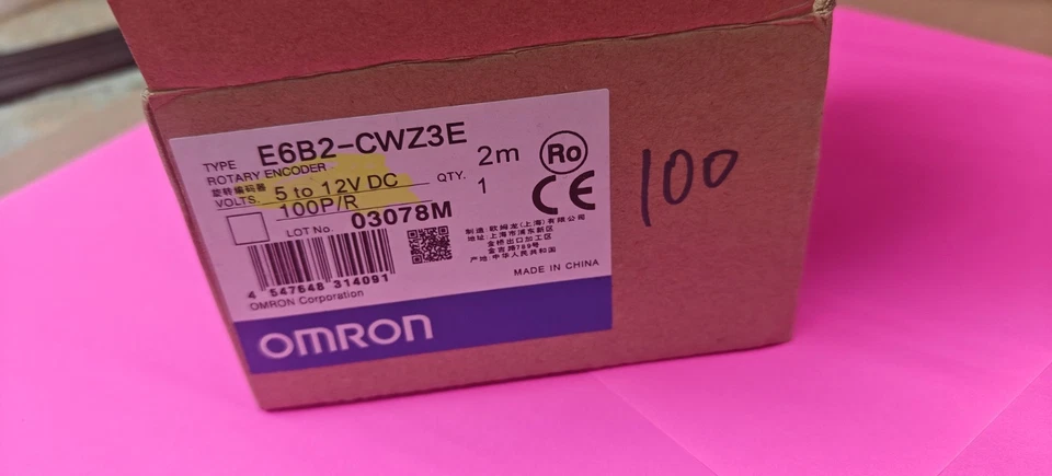OMRON ROTARY INCREMENTAL ENCODER  E6B2-CWZ3E 100 P/R NPN VOLTAGE OUTPUT - Image 1 of 4
