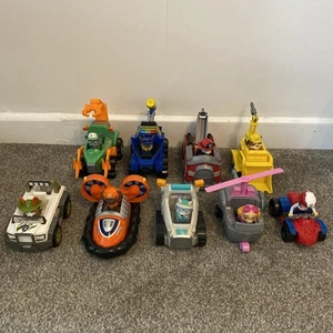 Paw Patrol Figuren und Fahrzeug Konvolut 9x gemischt verschiedene Rocky Zuma Rubble Chase - Bild 1 von 19