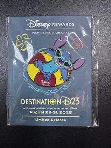 Stitch Chase Visa Rewards Destination D23 Event Exclusive Pin 2025 - Picture 1 of 3