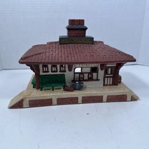 Partylite Whistle Stop Train Station Porcelain Tealight Candle Holder House - Picture 1 of 10