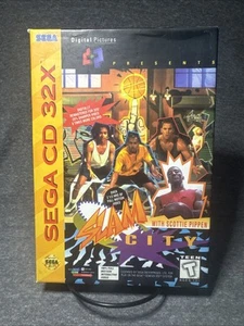 Slam City W Scottie Pippen Sega CD 32X CIB W/ Registration Card - Picture 1 of 14