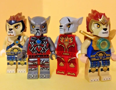 Lego loc100 - loc049 - loc026 - loc003 - Minifigura - LOTE DE 4 - Leyendas de Chima Foto 1 de 4