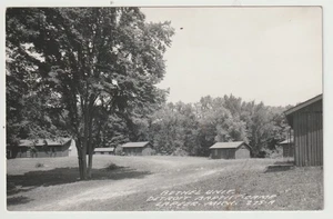 VINTAGE RPPC: BETHEL UNIT, DETROIT BAPTIST CAMP, LAPEER, MICHIGAN - Bild 1 von 2